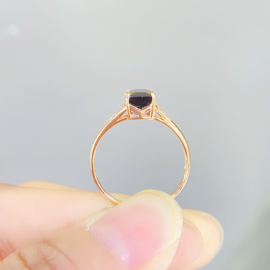 14k Gold 2.2 Ct Natural Tourmaline & Diamond Ring - 5