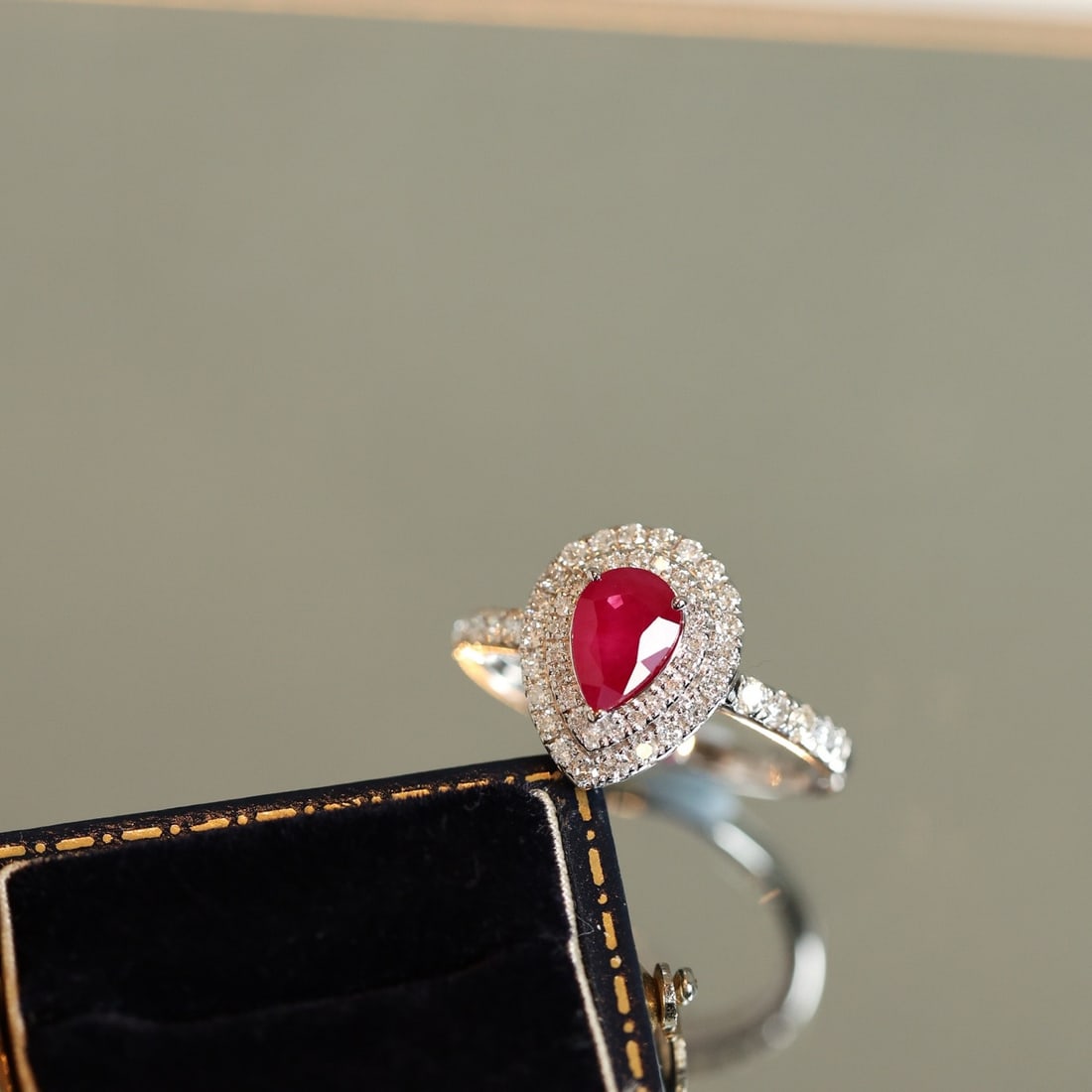 14k Gold 1.66 Ctw Natural Ruby & Diamond Ring - 2