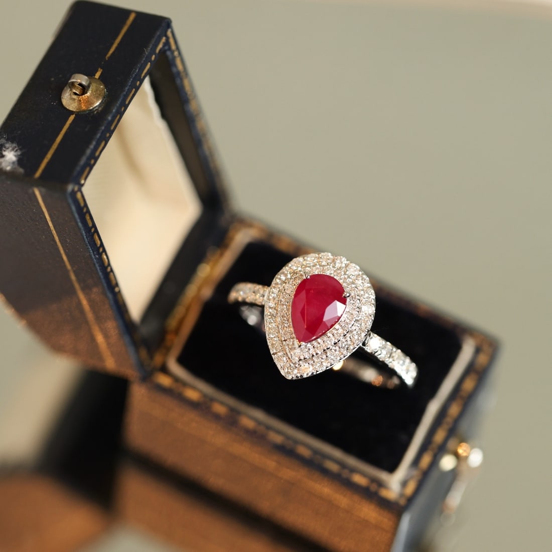 14k Gold 1.66 Ctw Natural Ruby & Diamond Ring - 6