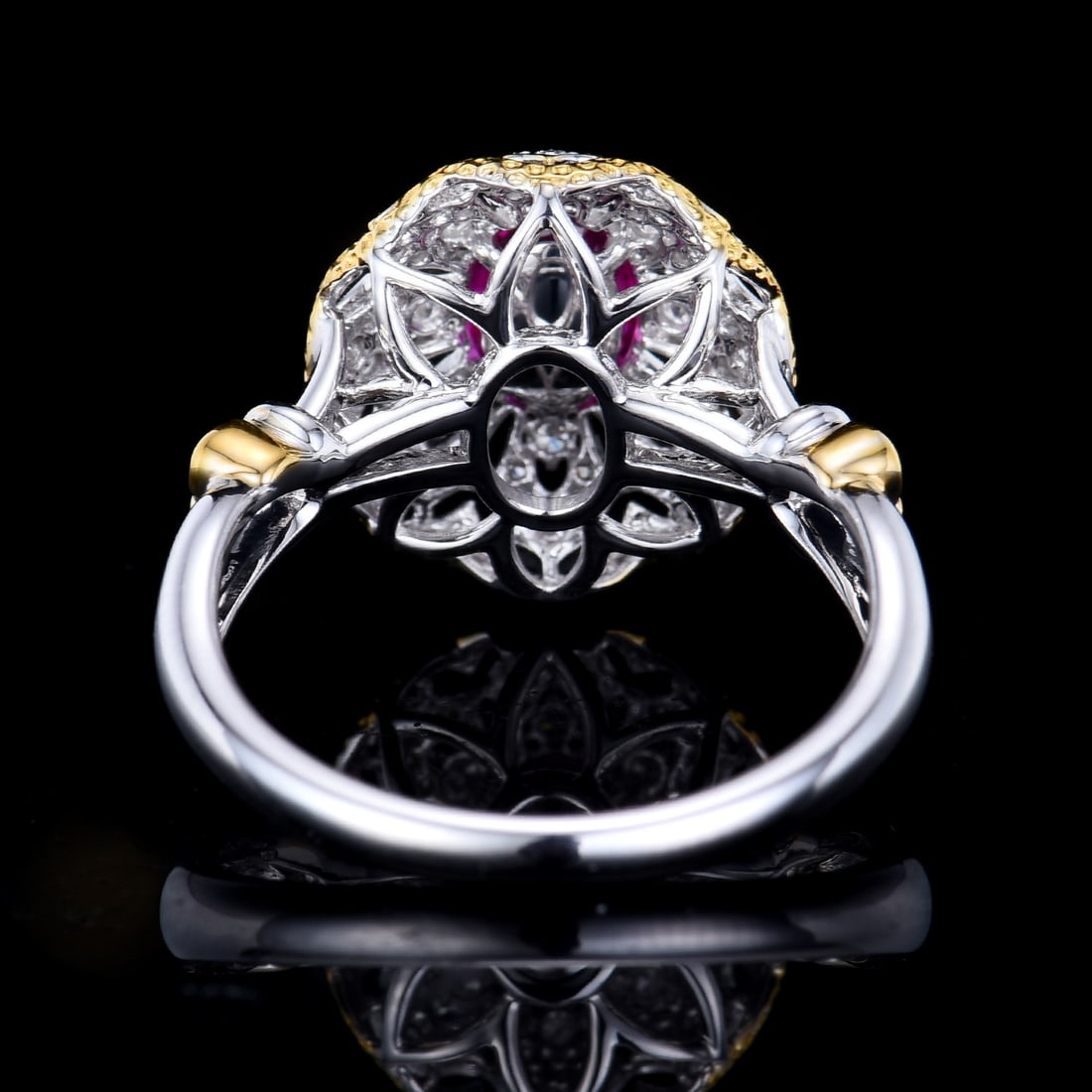 14k Gold 1.34 Ctw Natural Sapphire & Diamond Ring - 5
