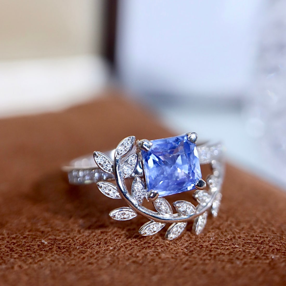 14k Gold 1.45 Ctw Natural Sapphire & Diamond Ring - 2