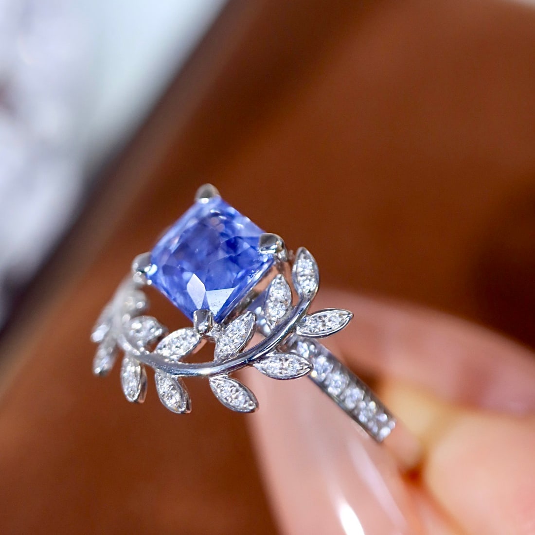 14k Gold 1.45 Ctw Natural Sapphire & Diamond Ring - 5