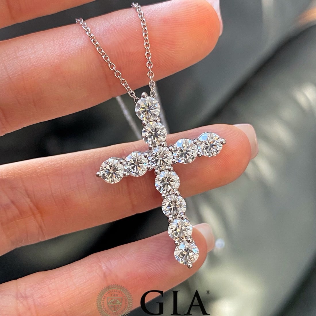 14k Gold 3.3 Ct Natural H Diamond Pendant( Without Chain ) - 3