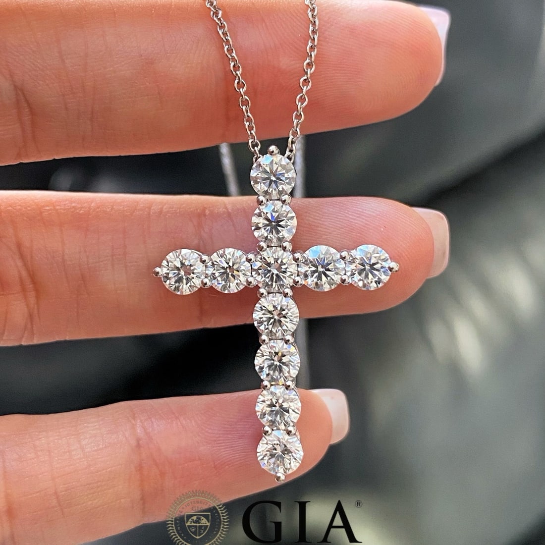14k Gold 3.3 Ct Natural H Diamond Pendant( Without Chain ) - 5