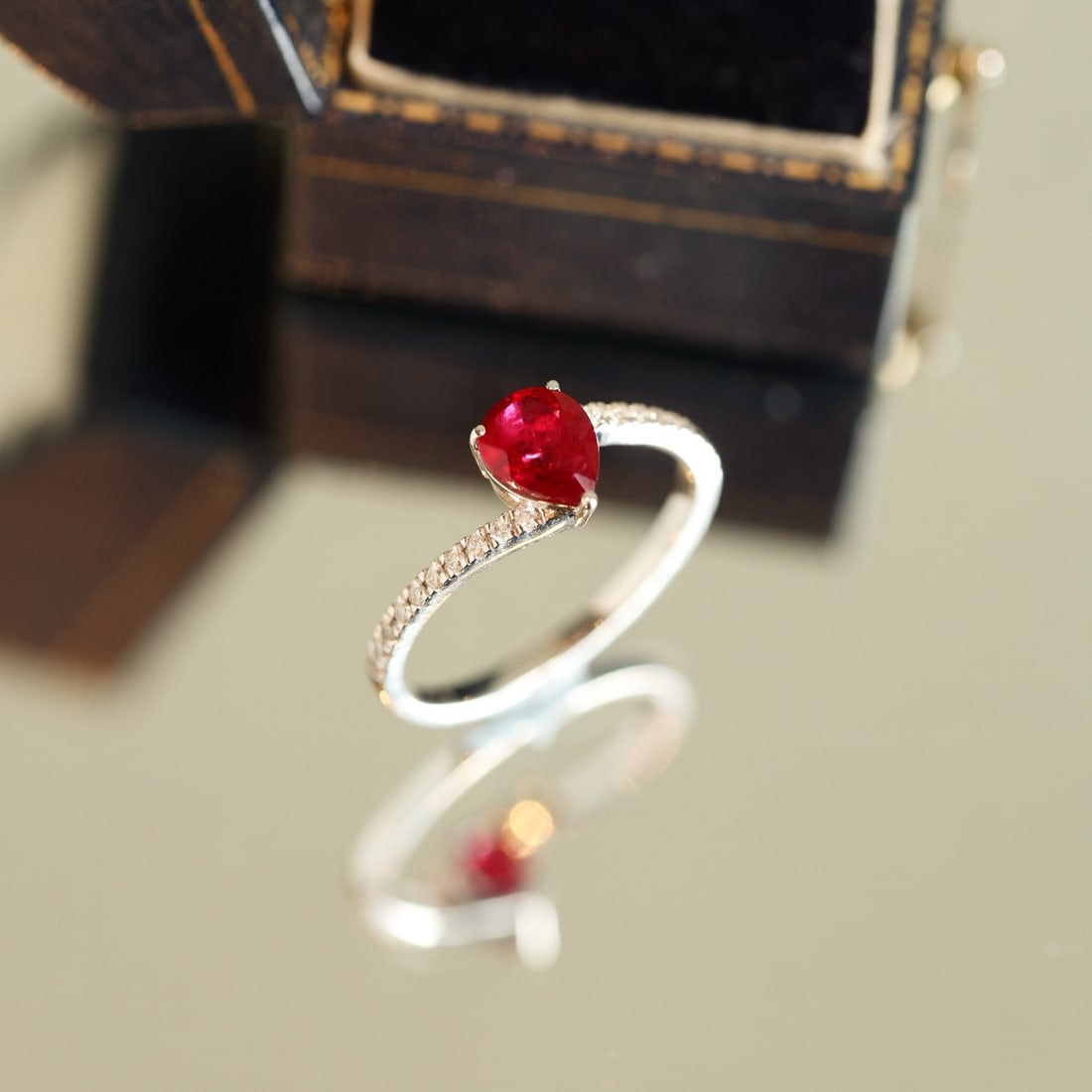 14k Gold 1.18 Ctw Natural Ruby & Diamond Ring - 4