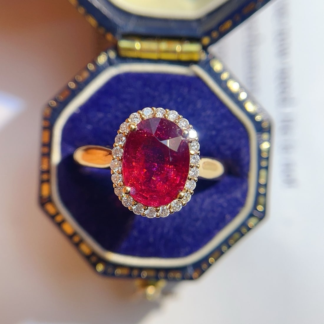 14k Gold 1.90 Ct Natural Tourmaline & Diamond Ring - 2
