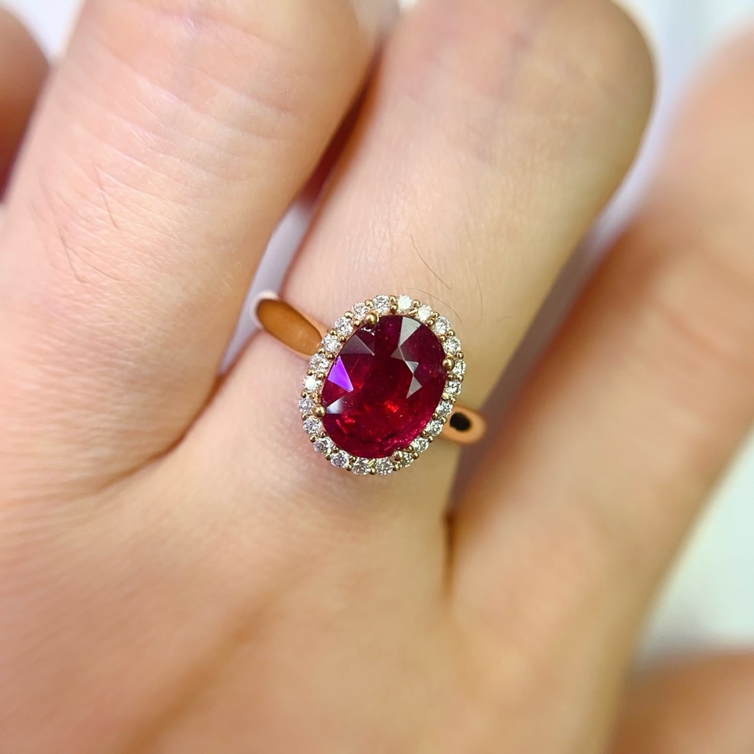 14k Gold 1.90 Ct Natural Tourmaline & Diamond Ring - 6