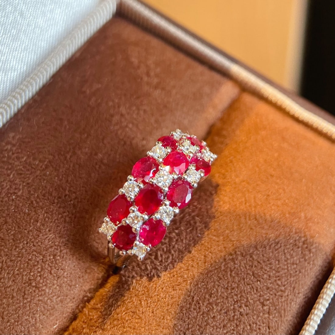 14k Gold 2.1 Ct Natural Ruby & Diamond Ring - 2