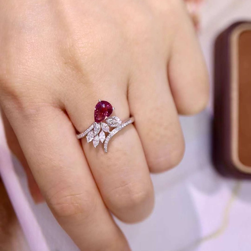 14k Gold 1.79 Ctw Natural Sapphire & Diamond Ring - 4