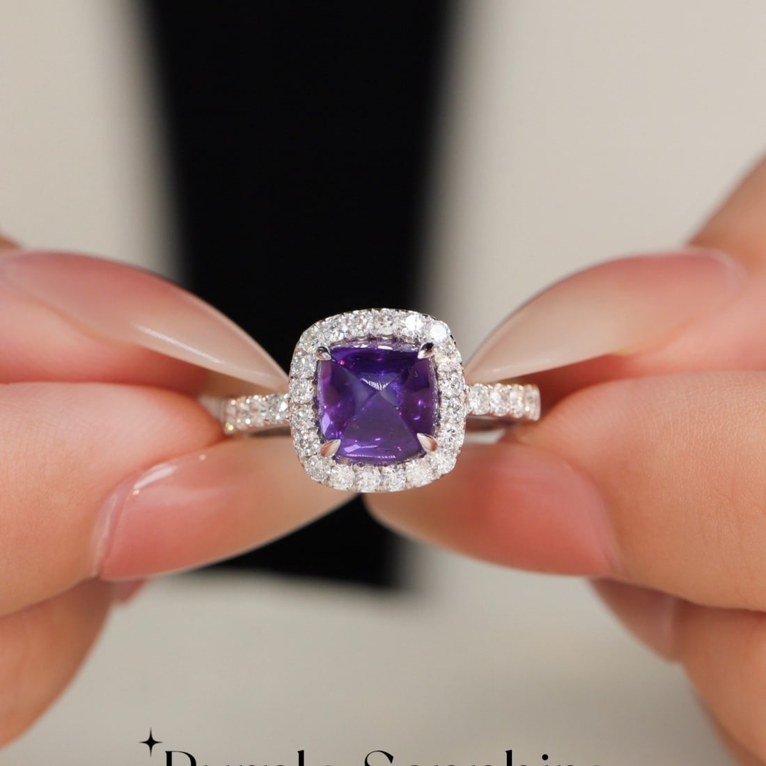 14k Gold 4.07 Ctw Natural Sapphire & Diamond Ring - 4