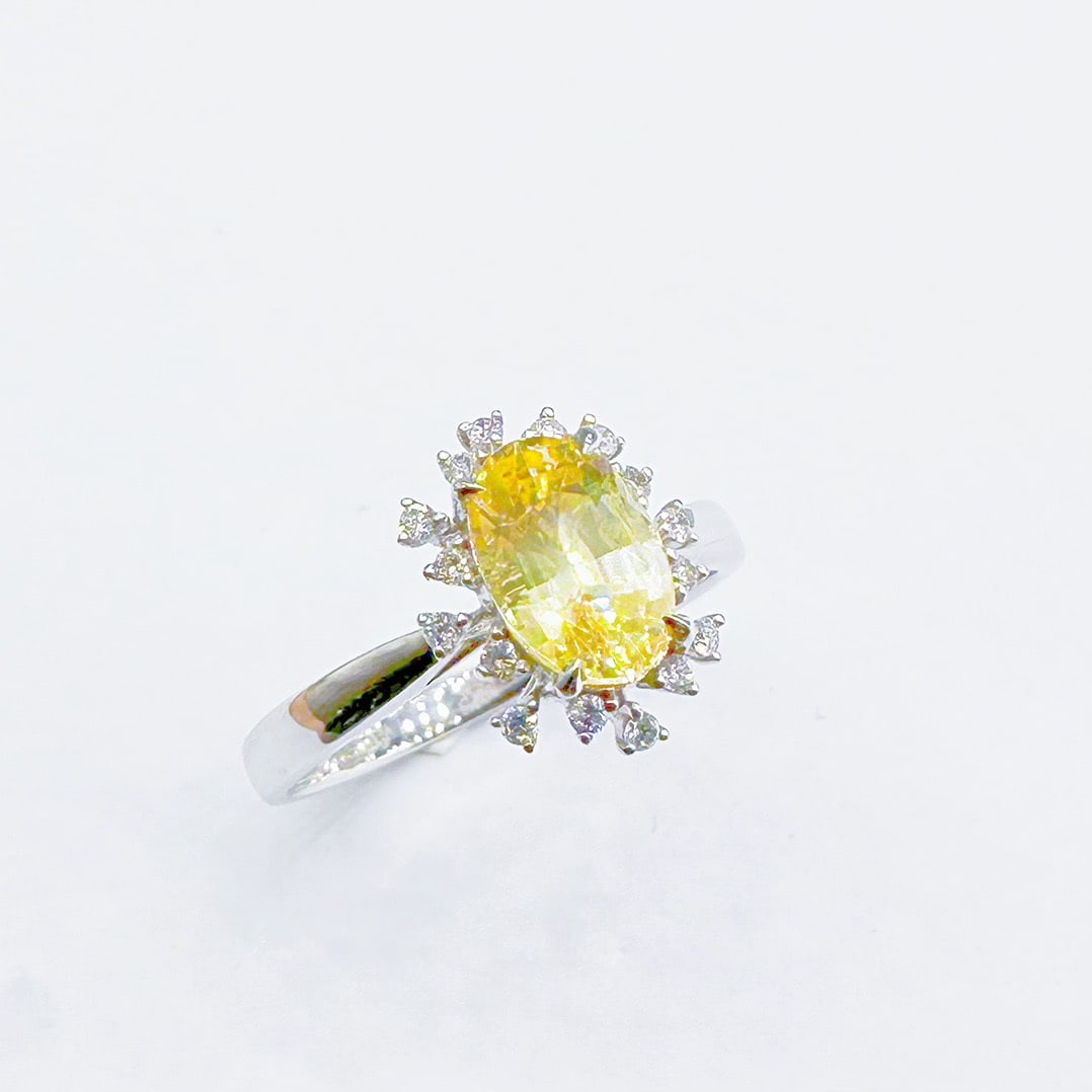 14k Gold 1.76 Ctw Natural Sapphire & Diamond Ring - 3