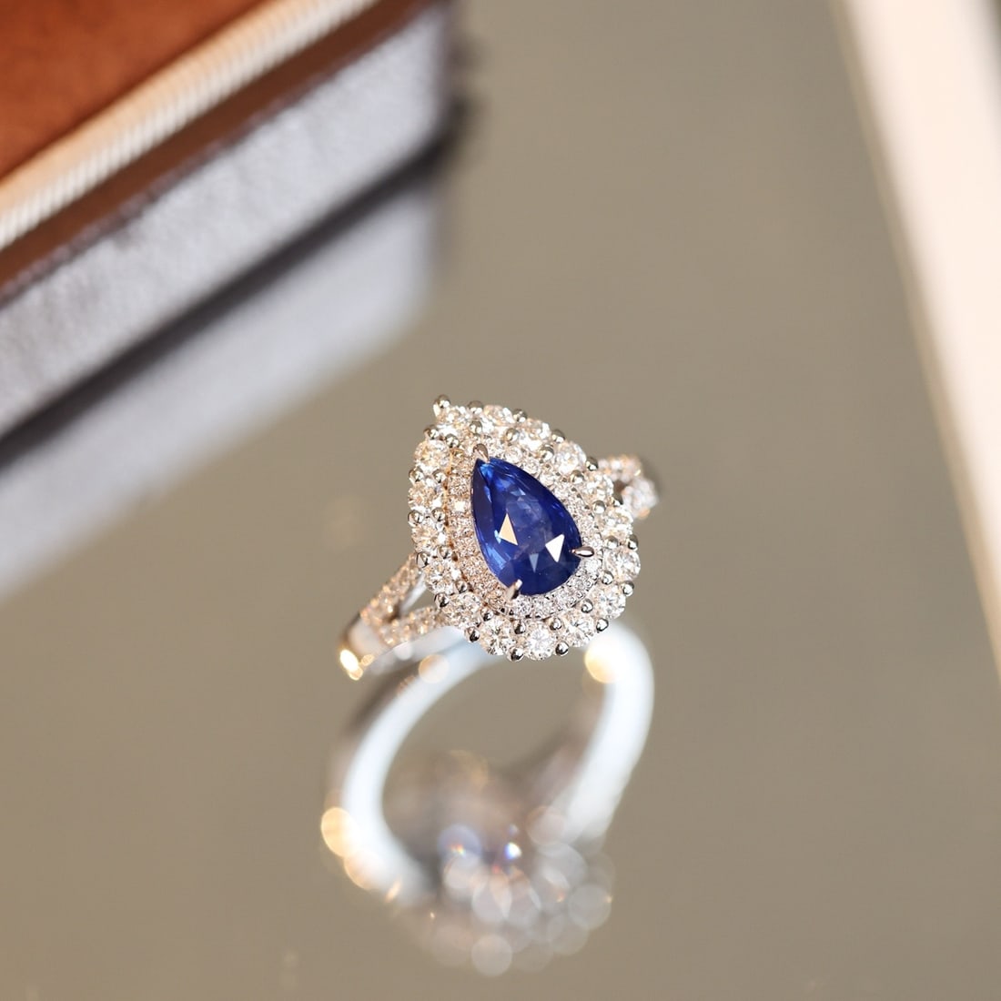 14k Gold 2.42 Ctw Natural Sapphire & Diamond Ring - 2