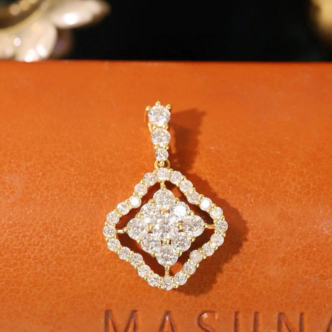 14k Gold 1.00 Ct Natural H Diamond Pendant( Without Chain ) - 7