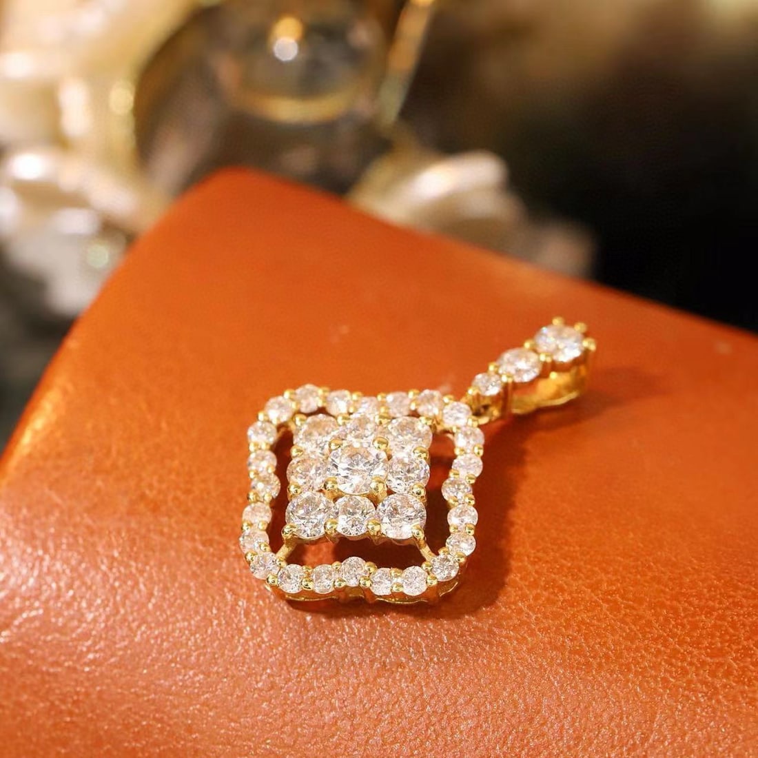 14k Gold 1.00 Ct Natural H Diamond Pendant( Without Chain ) - 8
