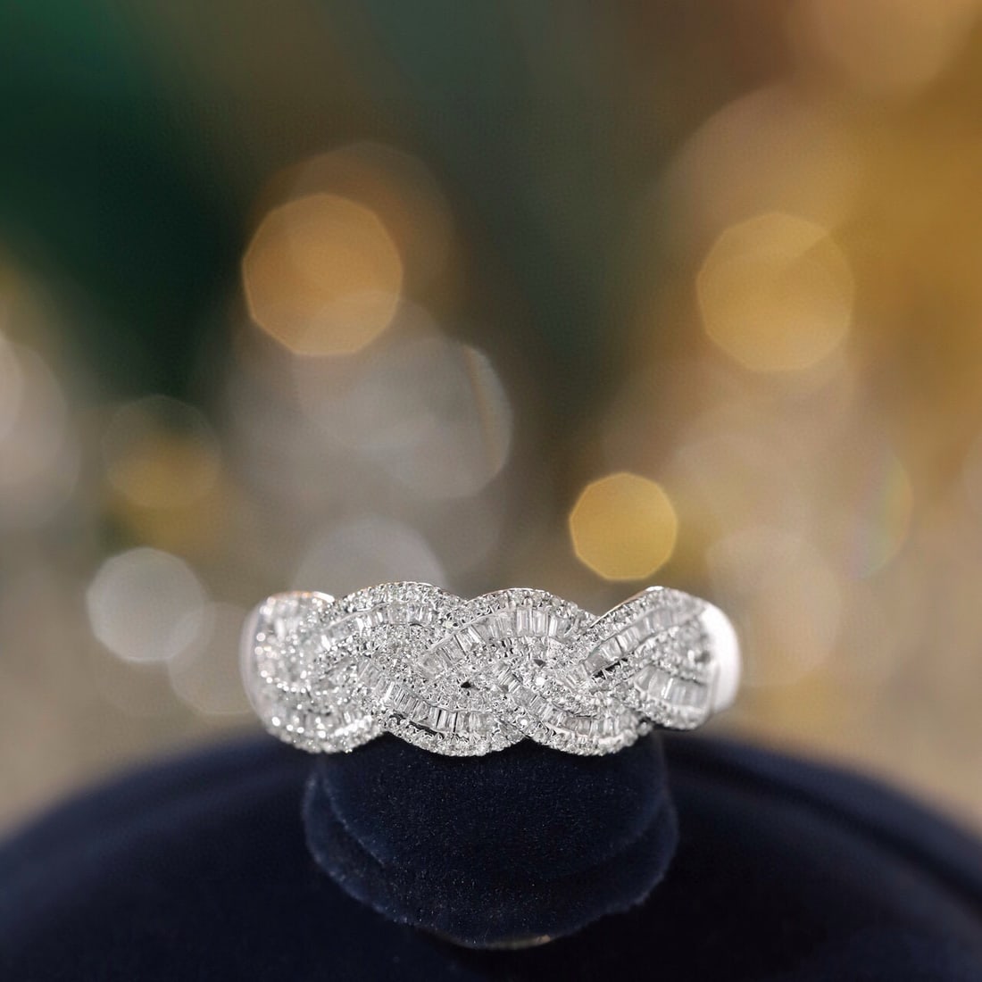 14k Gold 0.35 Ct Natural H Diamond Ring