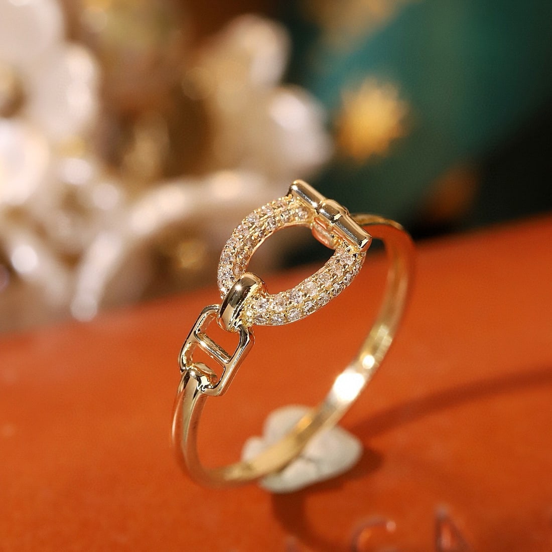 14k Gold 0.18 Ct Natural H Diamond Ring