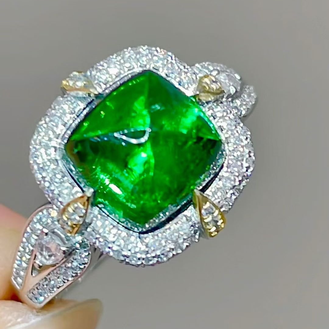 14k Gold 4.45 Ctw Natural Tourmaline & Diamond Ring
