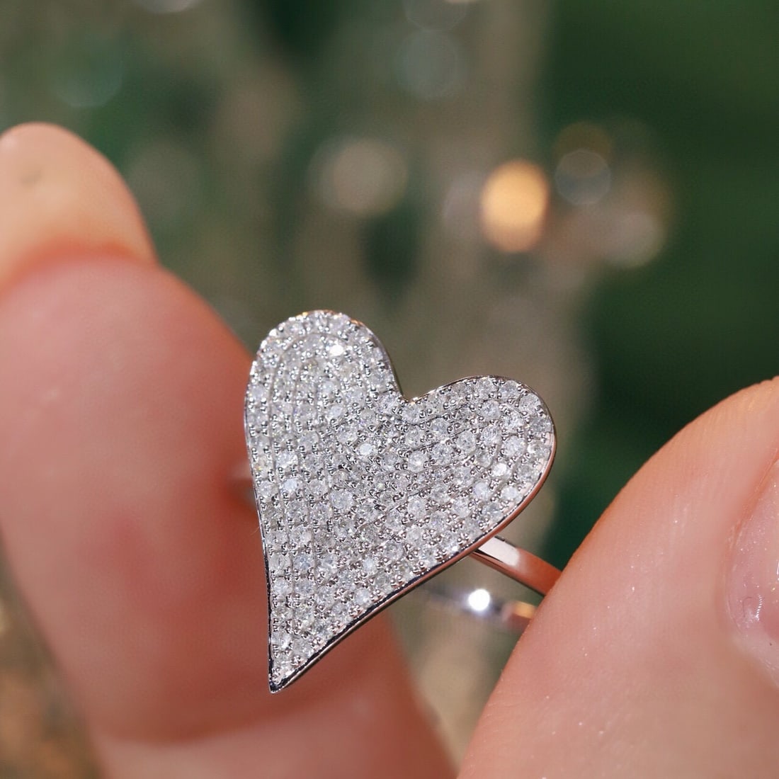 14k Gold 0.58 Ct Natural H Diamond Ring
