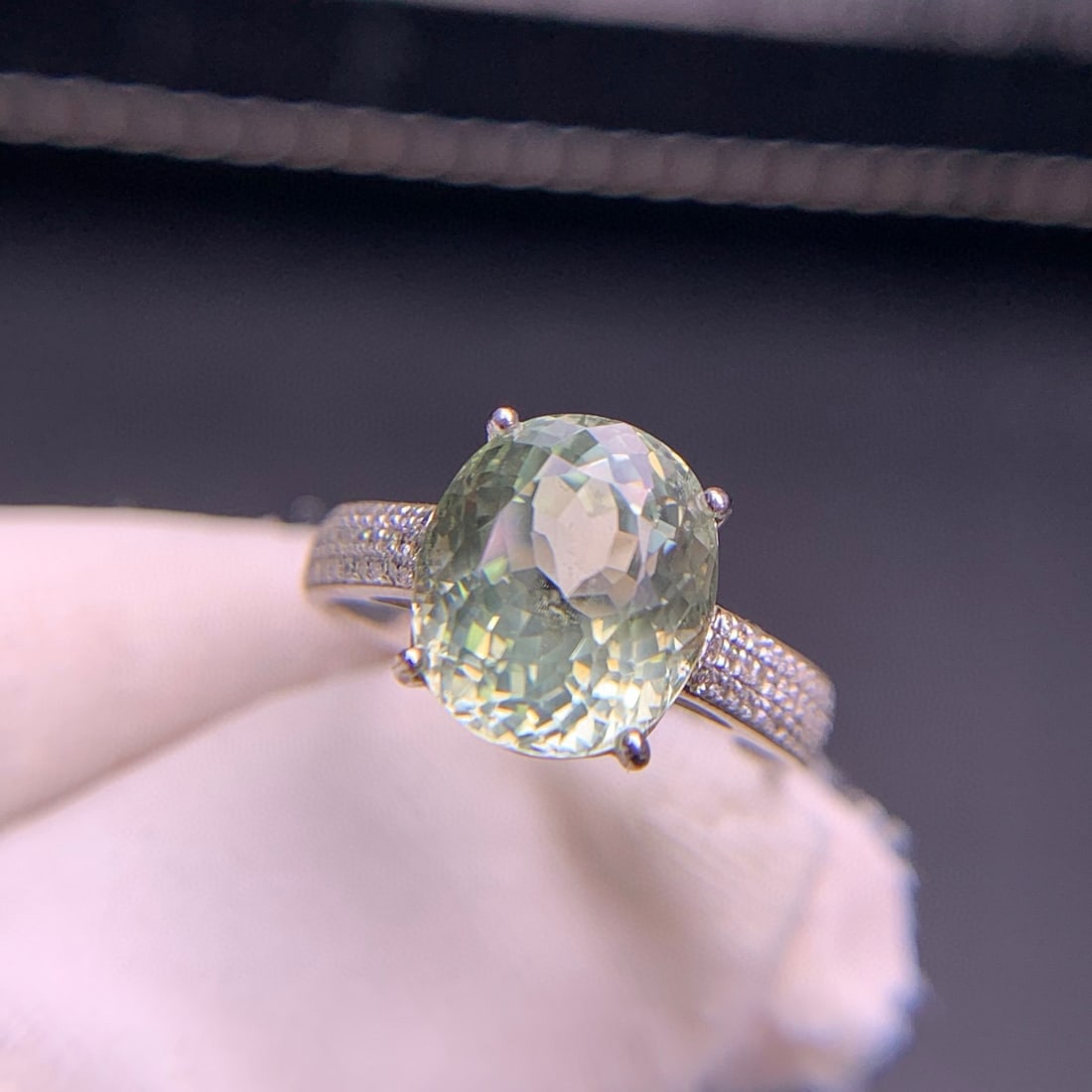 14k Gold 4.3 Ct Natural Tourmaline & Diamond Ring
