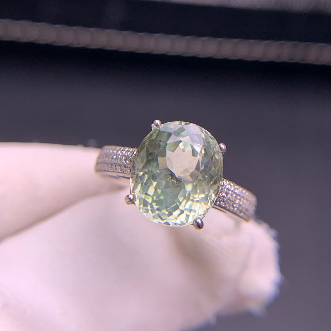 14k Gold 4.3 Ct Natural Tourmaline & Diamond Ring - 2