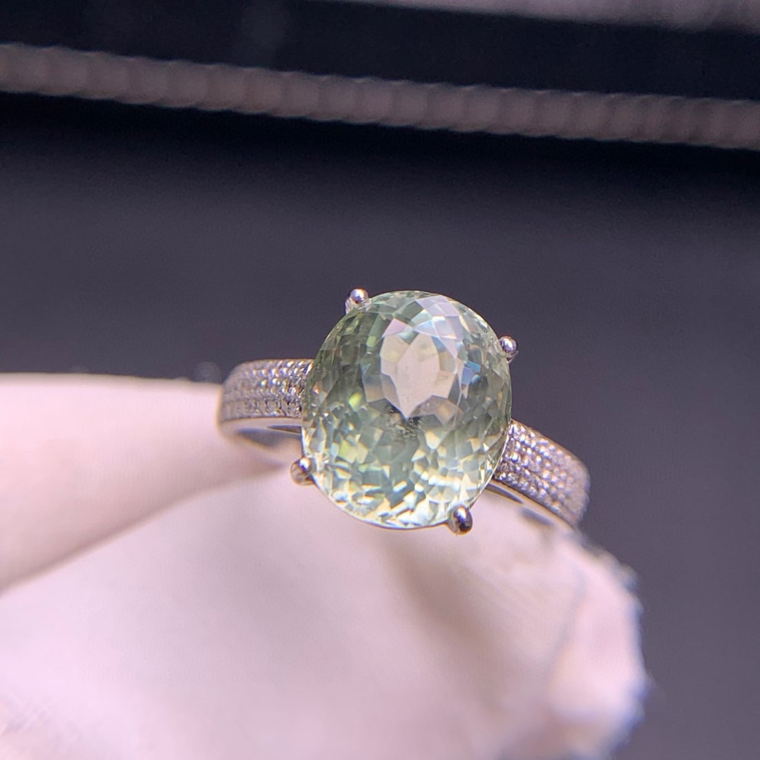 14k Gold 4.3 Ct Natural Tourmaline & Diamond Ring - 4