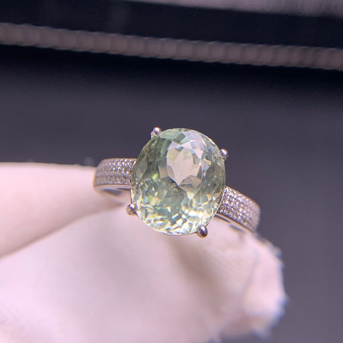 14k Gold 4.3 Ct Natural Tourmaline & Diamond Ring - 5