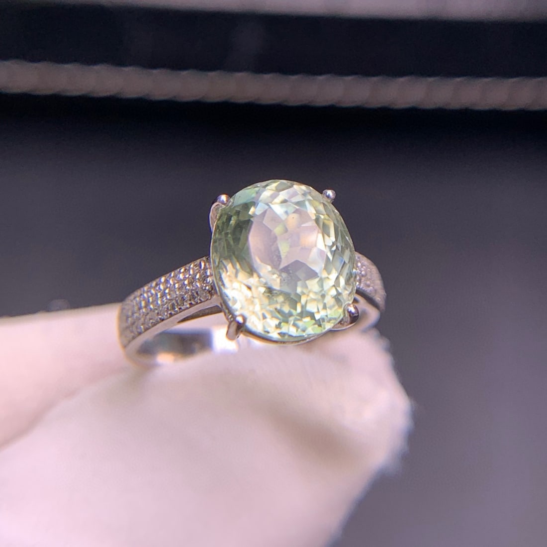 14k Gold 4.3 Ct Natural Tourmaline & Diamond Ring - 6