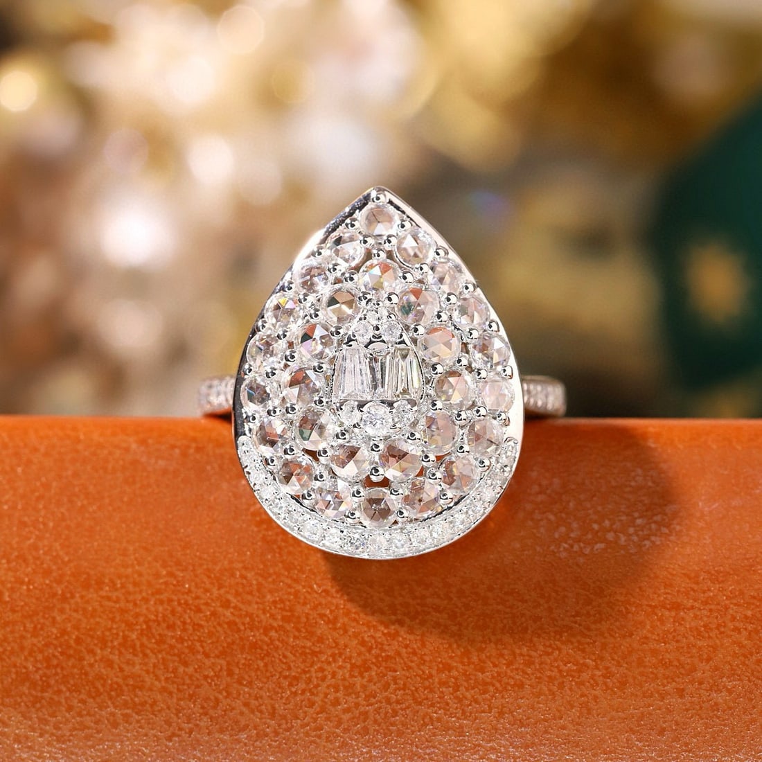 14k Gold 1.1 Ct Natural H Diamond Ring: Ref:231097248 // gold content:14k gold // ring size:7. 25us // // main gemstone:diamond // shape:multiple // carat weight:1. 1ct // clarity grade:vs-si // color:h // treatment:natural // Condition:
