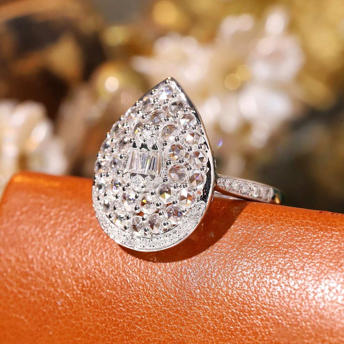 14k Gold 1.1 Ct Natural H Diamond Ring - 2