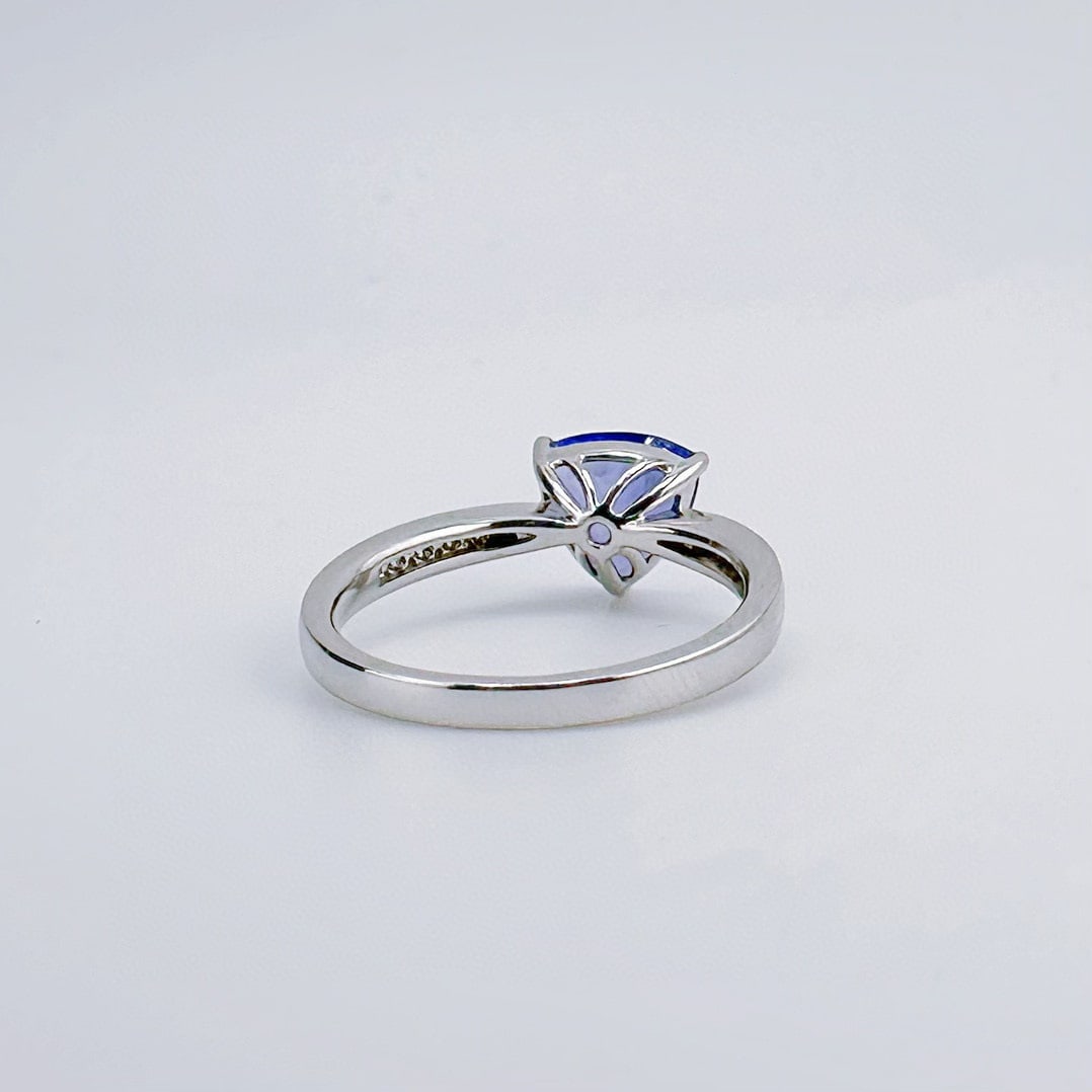 14k Gold 1.40 Ct Natural Tanzanite & Diamond Ring - 3
