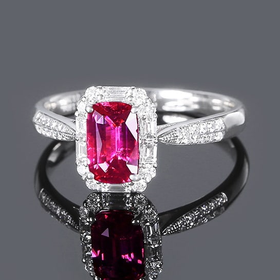 14k Gold 1.37 Ctw Natural Sapphire & Diamond Ring - 2