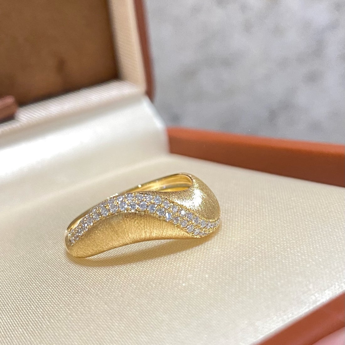 14k Gold 0.28 Ct Natural H Diamond Ring - 2