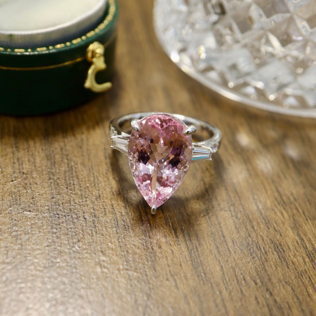 14k Gold 7.45 Ctw Natural Morganite & Diamond Ring - 6