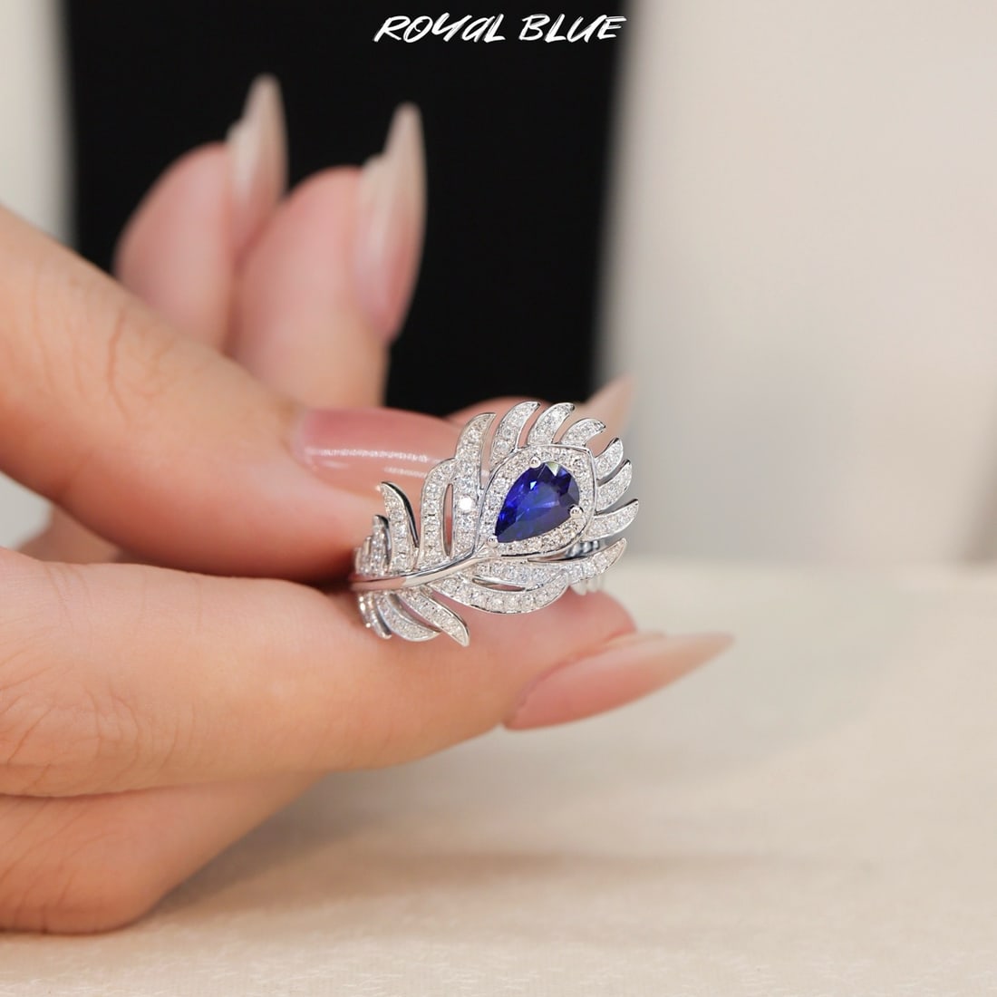 14k Gold 1.45 Ctw Natural Sapphire & Diamond Ring - 2