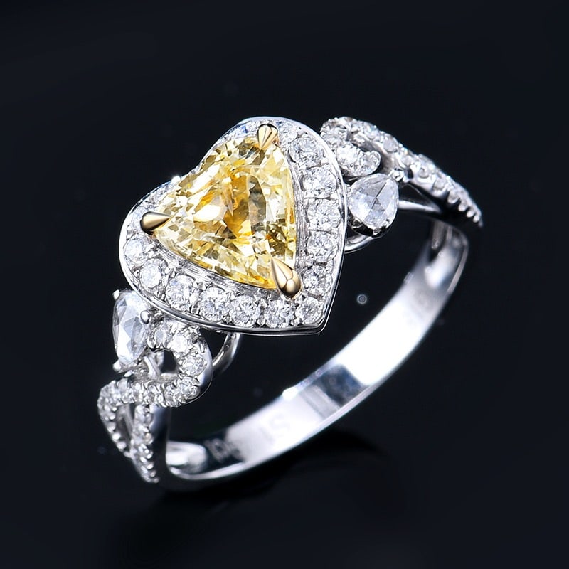 14k Gold 2.03 Ctw Natural Sapphire & Diamond Ring - 4