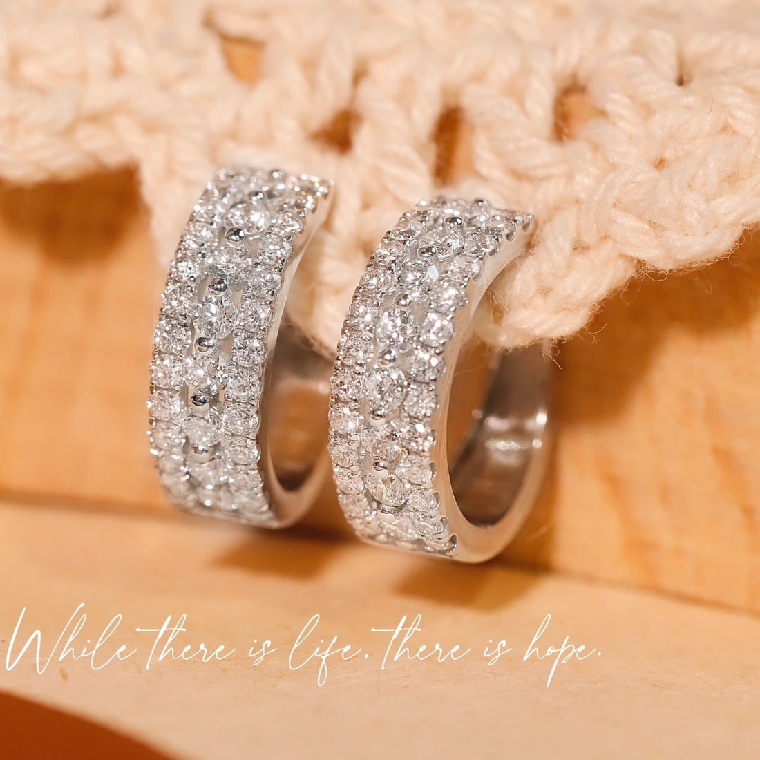 14k Gold 1 Ct Natural H Diamond Earrings - 2