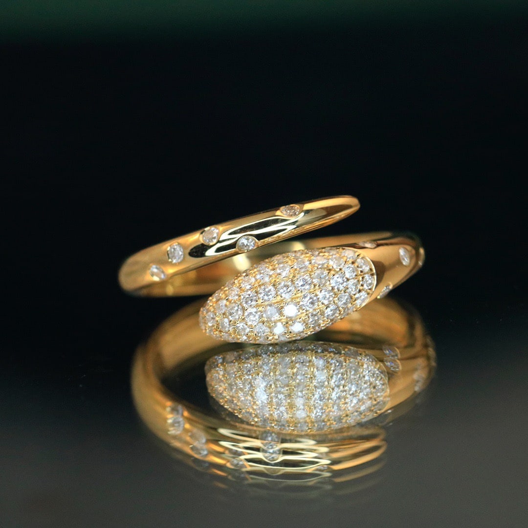 14k Gold 0.4 Ct Natural H Diamond Ring
