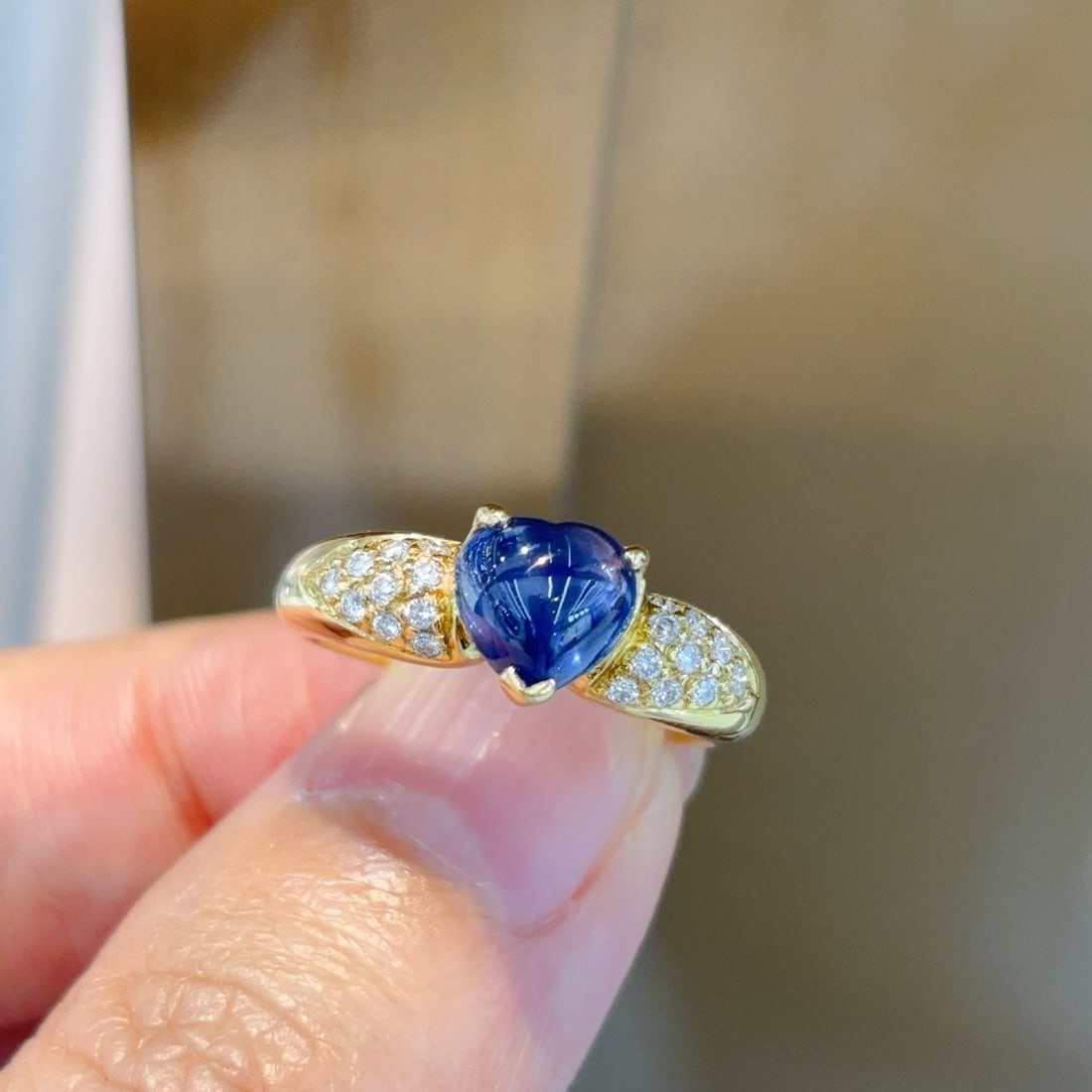 14k Gold 2.07 Ctw Natural Sapphire & Diamond Ring - 2