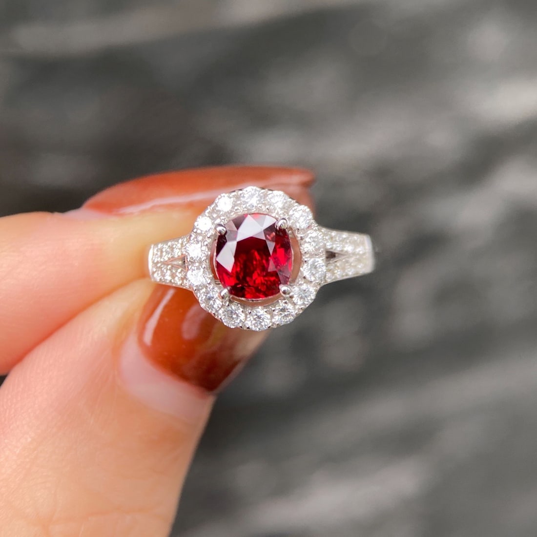 14k Gold 1.36 Ctw Natural Ruby & Diamond Ring