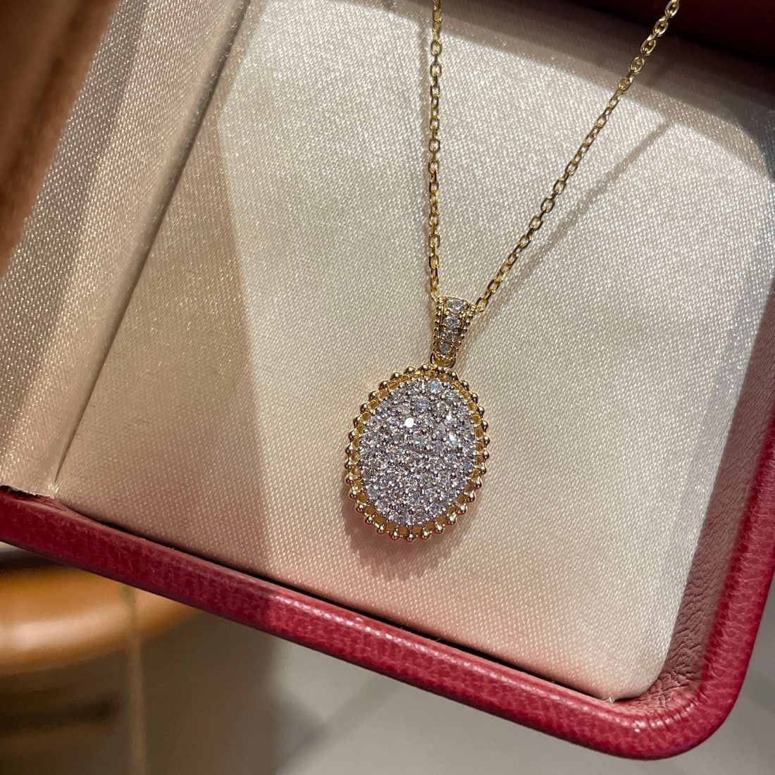 14k Gold 0.45 Ct Natural H Diamond Pendant( Without Chain )