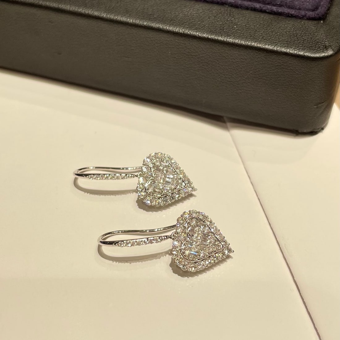 14k Gold 1 Ct Natural H Diamond Earrings - 3