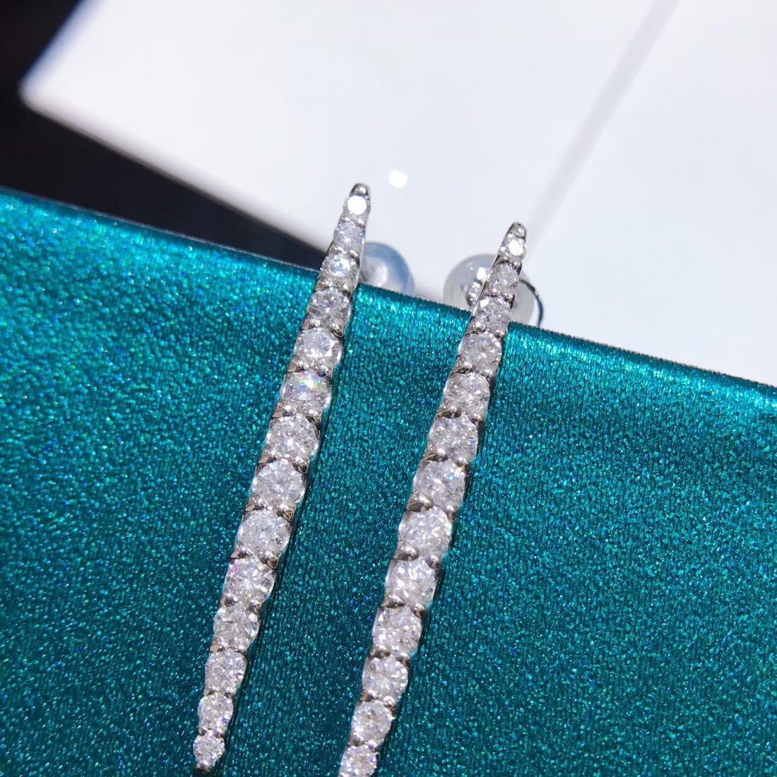 14k Gold 1 Ct Natural H Diamond Earrings