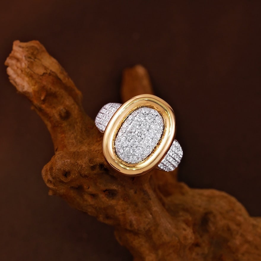 14k Gold 1.2 Ct Natural H Diamond Ring - 3