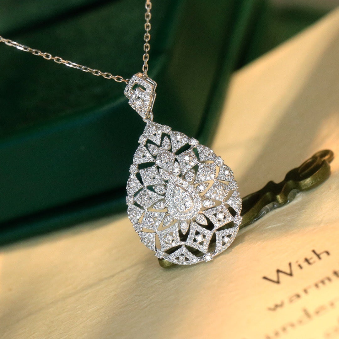 14k Gold 0.5 Ct Natural H Diamond Pendant( Without Chain ): Ref:231098286 // gold content:14k gold // main gemstone:diamond // shape:round // carat weight:0. 5ct // clarity grade:vs-si // color:h // treatment:natural // cut grade:g // Condition: New Low