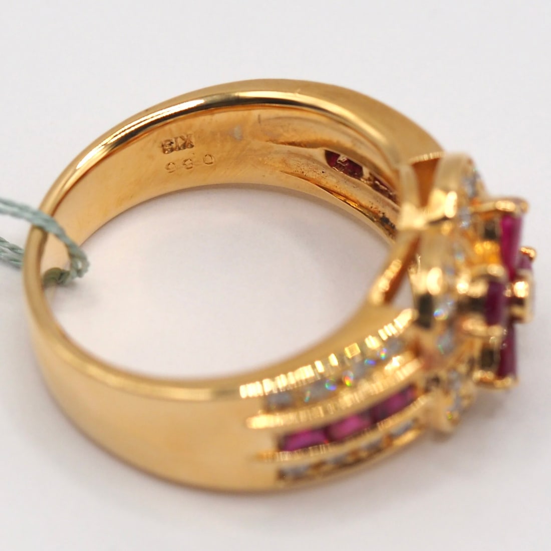 14k Gold 1.36 Ctw Natural Ruby & Ruby Ring - 3