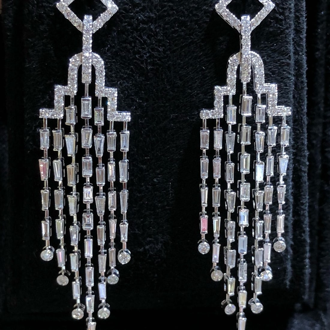 14k Gold 4.2 Ct Natural H Diamond Earrings (1 of 6)