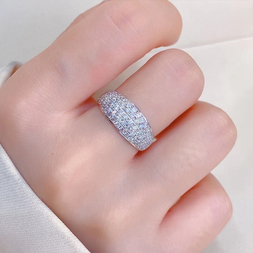 14k Gold 1 Ct Natural H Diamond Ring - 6