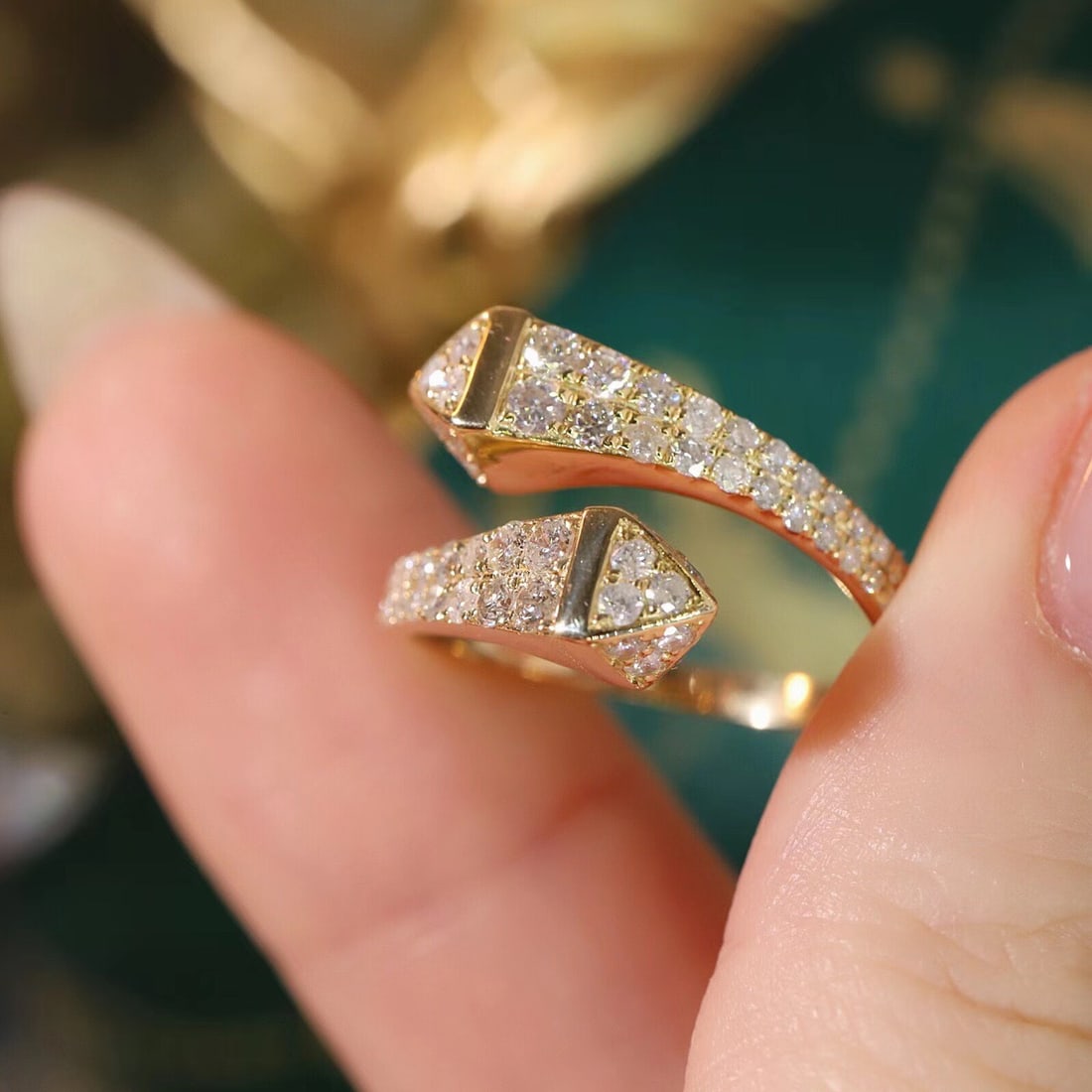 14k Gold 1 Ct Natural H Diamond Ring - 5