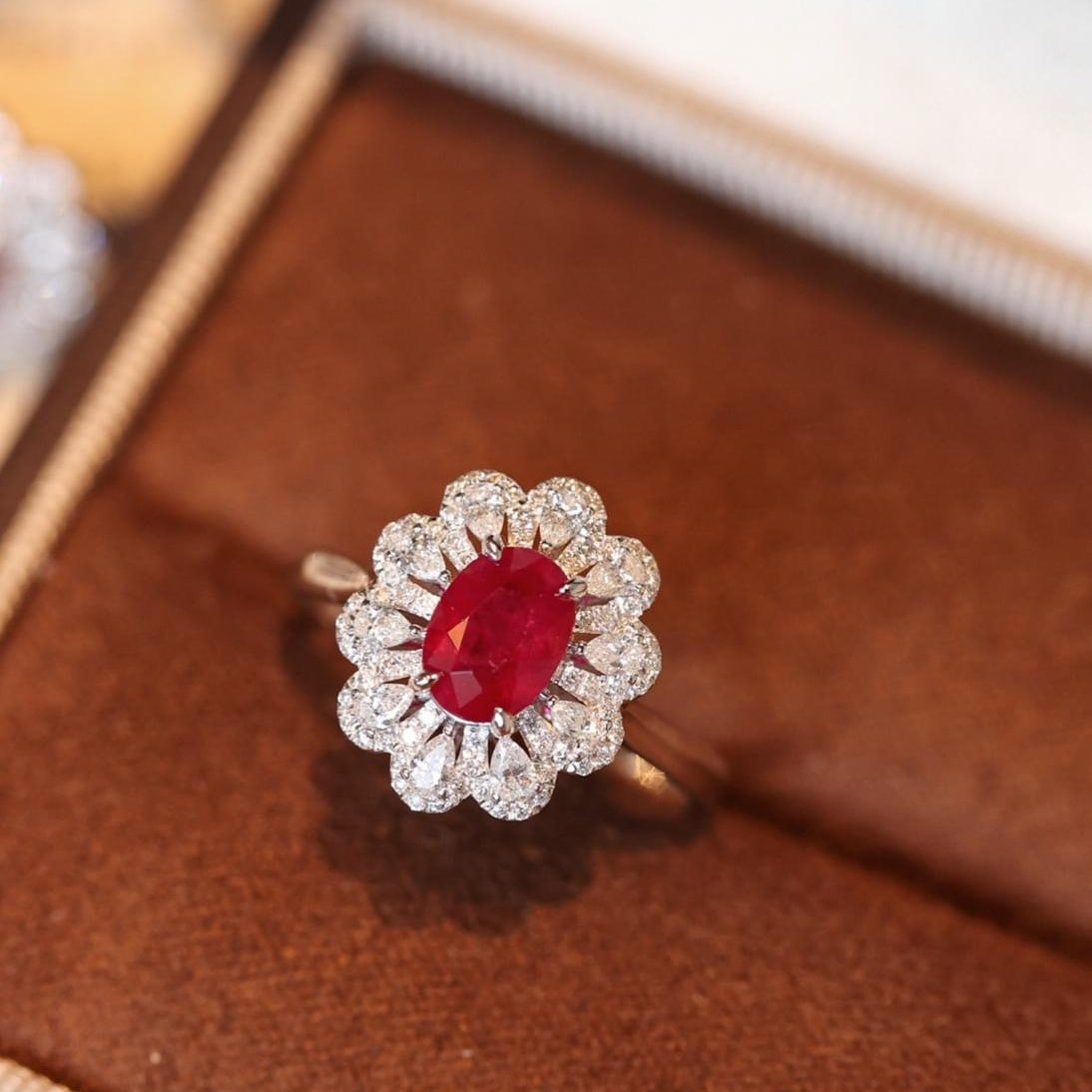 14k Gold 1.71 Ctw Natural Ruby & Diamond Ring - 2