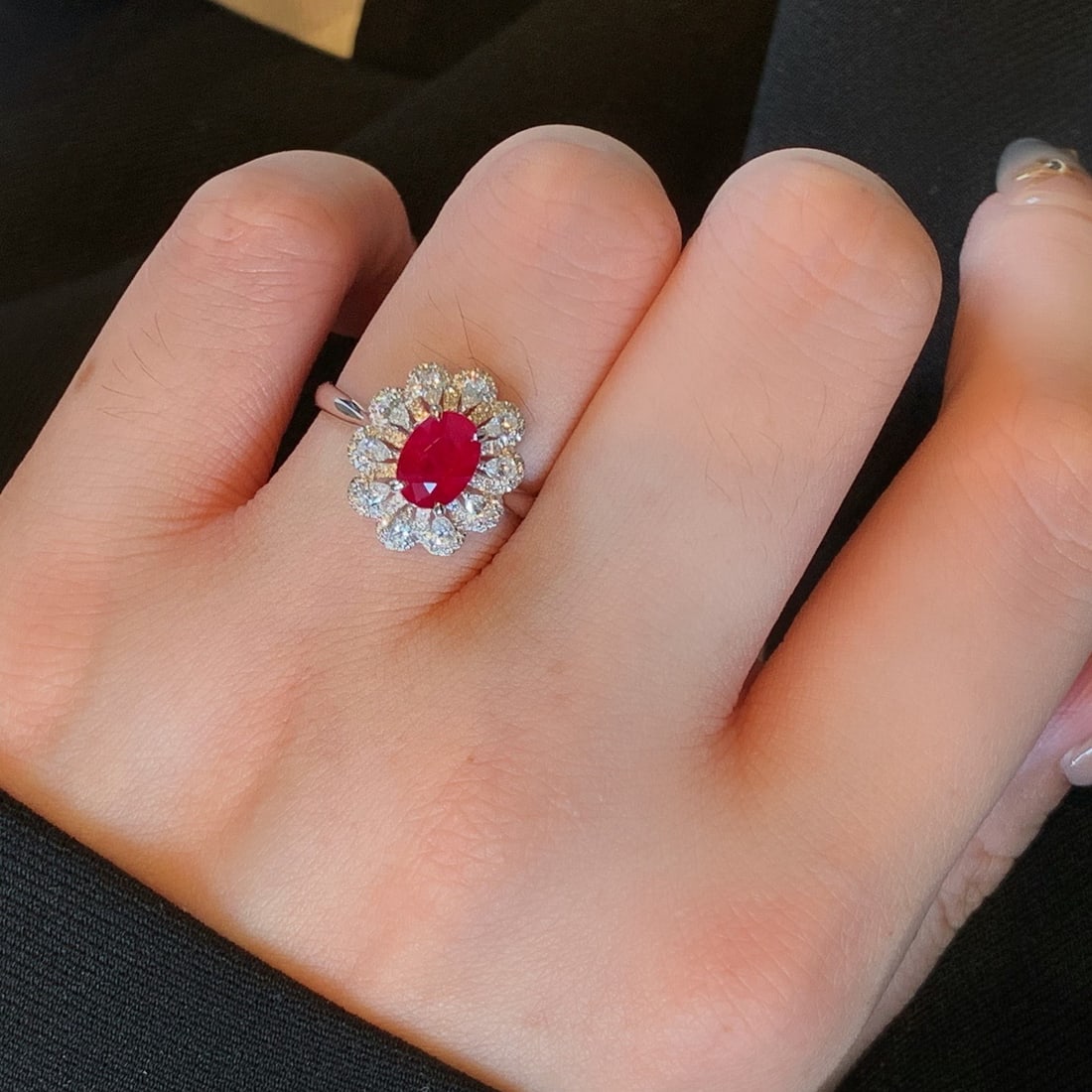 14k Gold 1.71 Ctw Natural Ruby & Diamond Ring - 4